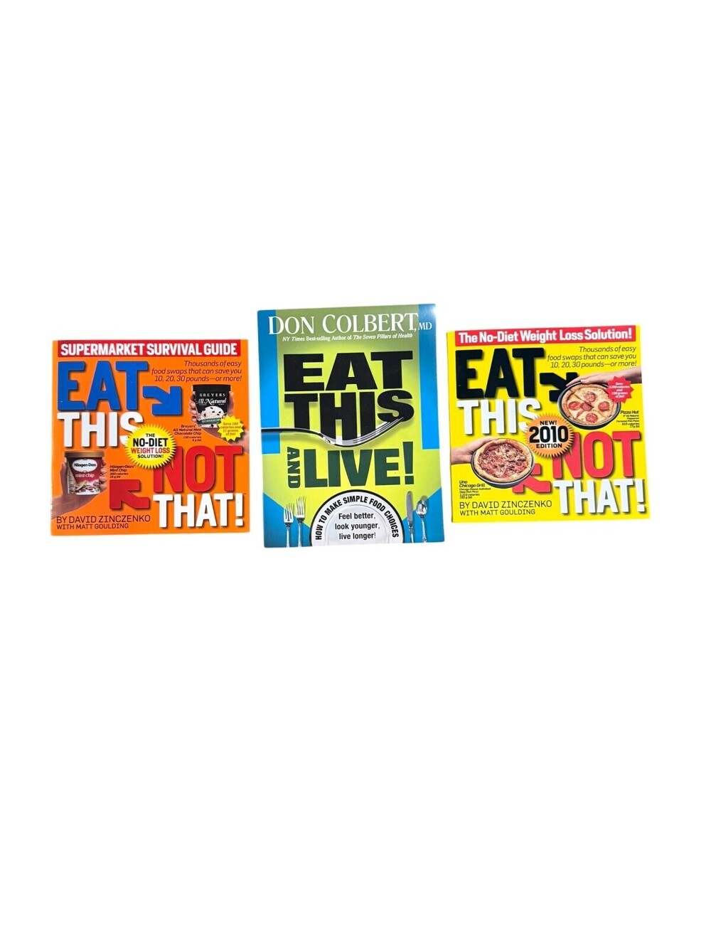 Eat This Not That! Book Set - Weight Loss and Healthy Eating Guides